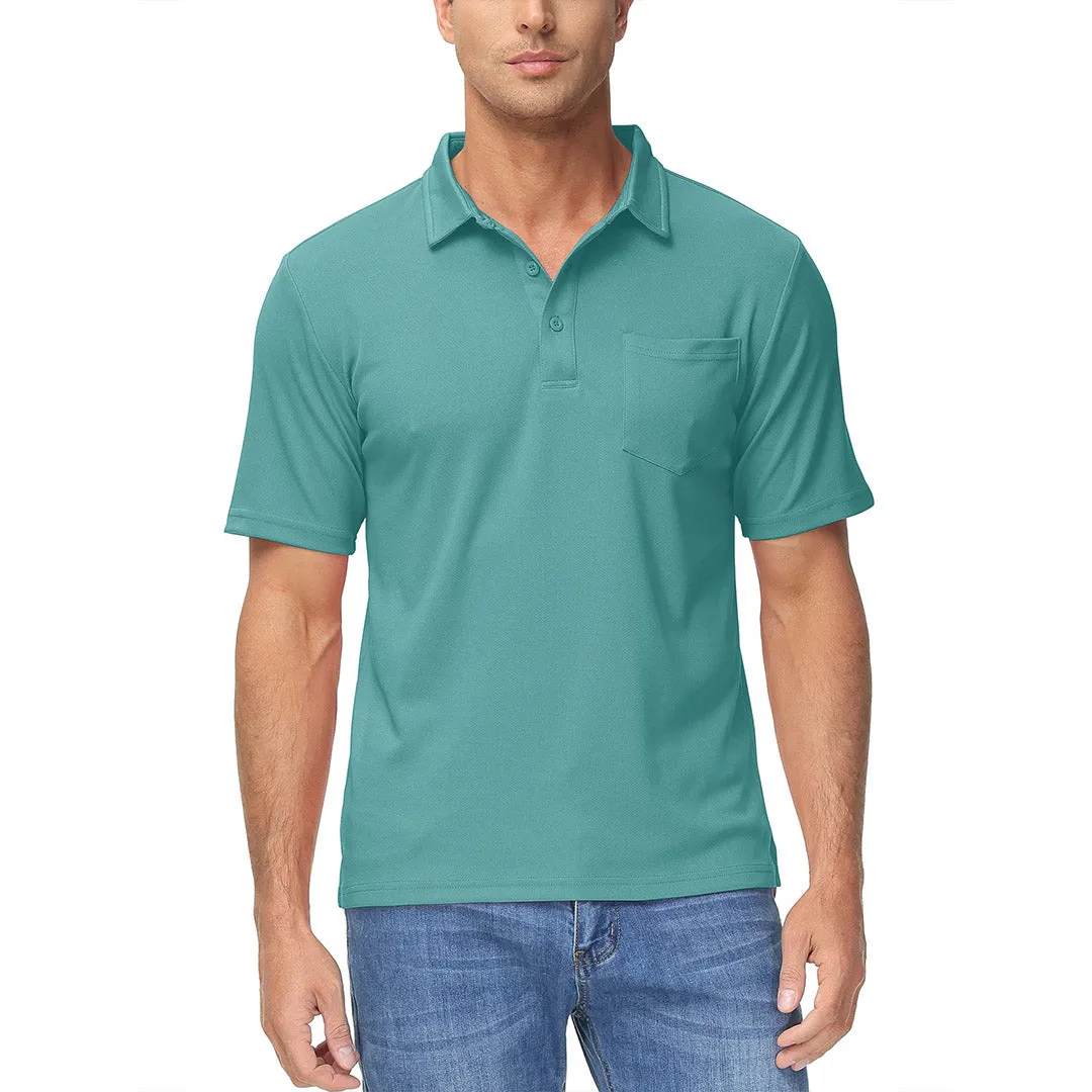 Men's Lightweight Hiking Fishing Polo Shirts