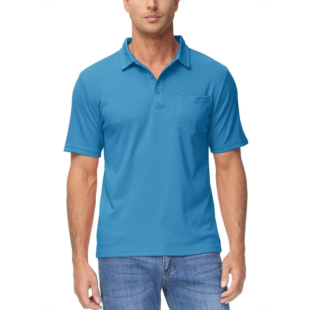 Men's Lightweight Hiking Fishing Polo Shirts