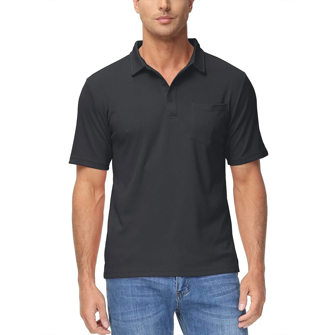 Men's Lightweight Hiking Fishing Polo Shirts