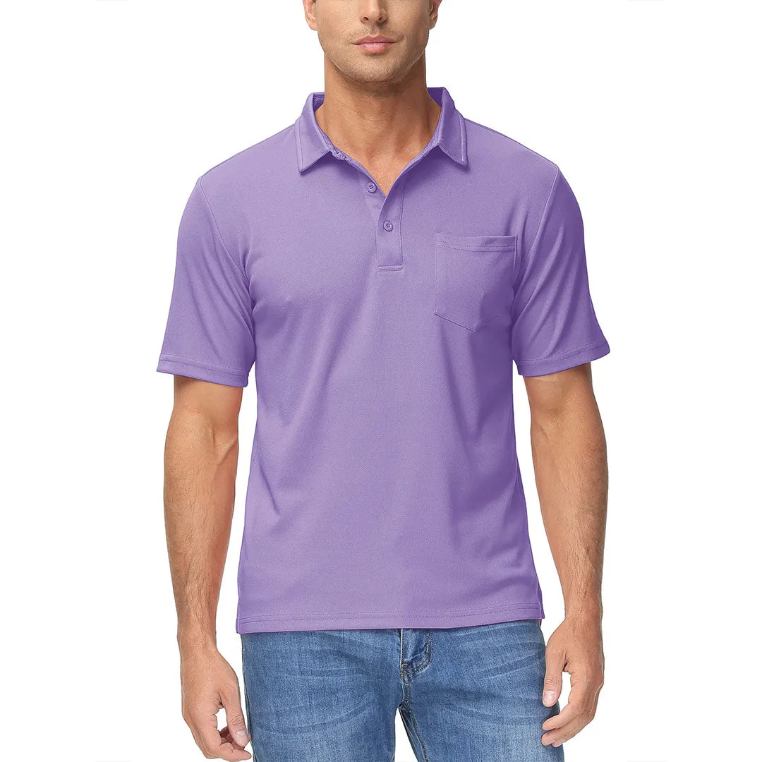 Men's Lightweight Hiking Fishing Polo Shirts
