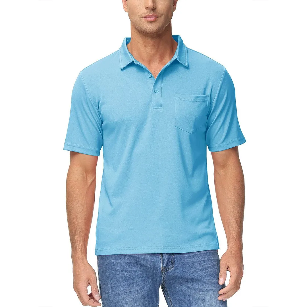 Men's Lightweight Hiking Fishing Polo Shirts