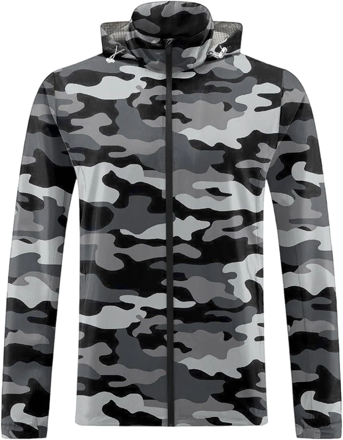 Mens Lightweight Jackets Lightweight Work Lightweight Hooded Big and Tall Sun Protection Outerwear