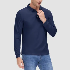 Men's Long Sleeve Polo Lands End Sun Protection Shirt Quick Dry Golf Lands End Sun Protection Shirt