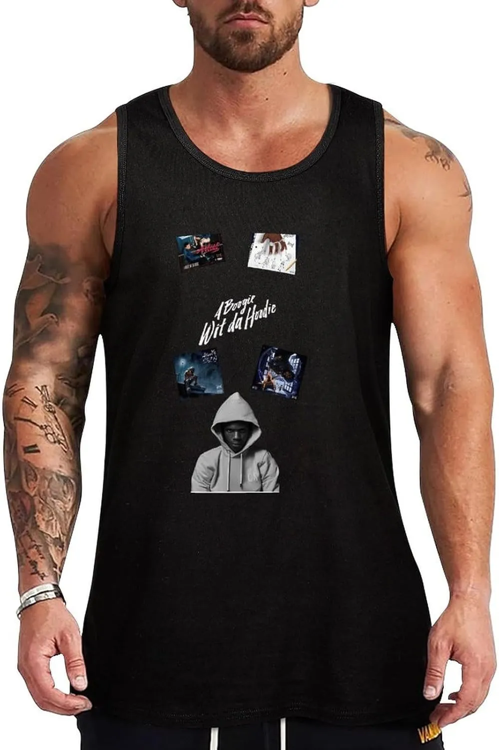 Men's Moisture-Wicking Sleeveless Shirt Durable Athletic Tank Trendy Basic Tank Top