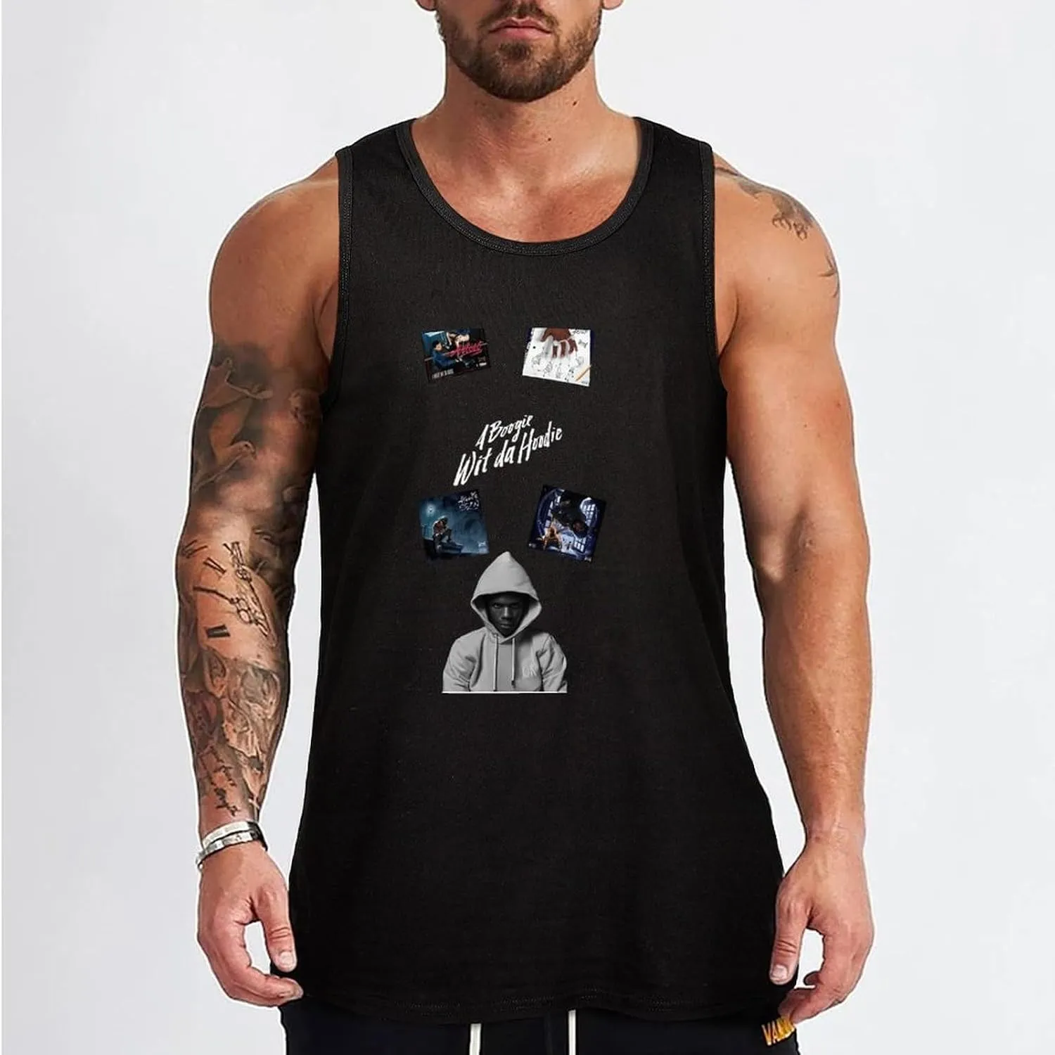 Men's Moisture-Wicking Sleeveless Shirt Durable Athletic Tank Trendy Basic Tank Top