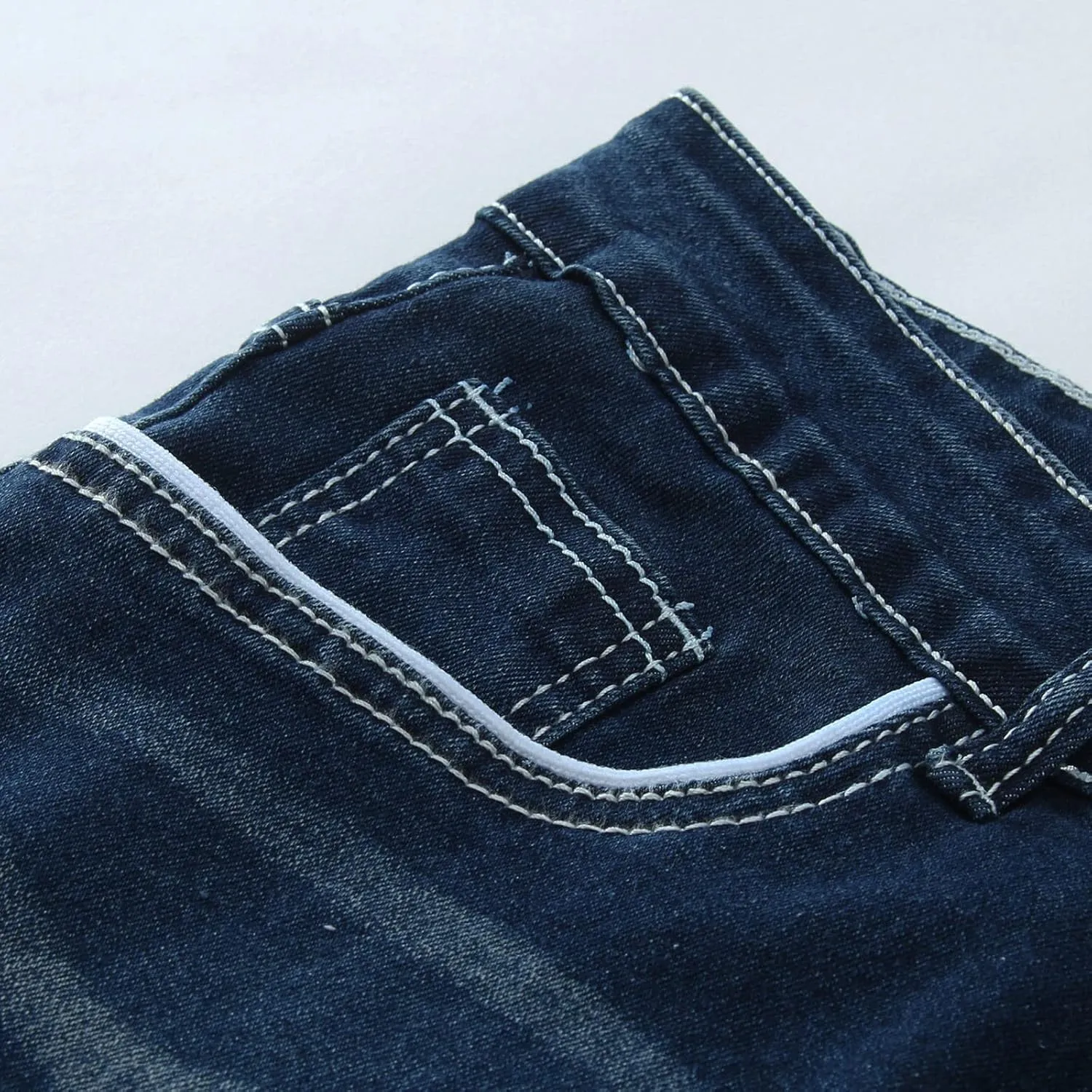 Mens Pants Jeans Relaxed Fit Loose Fit Straight Leg Jeans Comfortable Flexible Denim Pants Hip Hop Streetwear
