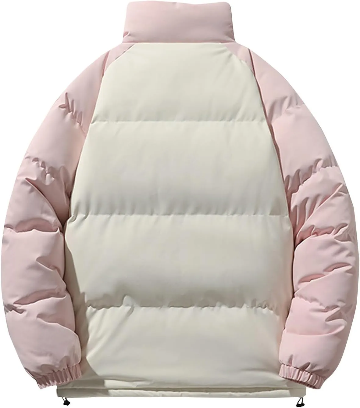 Men's Puffer Down Jacket 2024 Trendy Lightweight Puffy Jacket Full Zipper Warm Winter Down Coat Outwear with Pockets