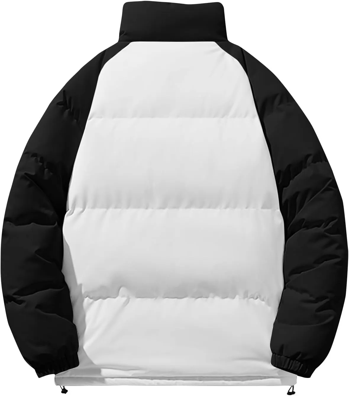 Men's Puffer Down Jacket 2024 Trendy Lightweight Puffy Jacket Full Zipper Warm Winter Down Coat Outwear with Pockets