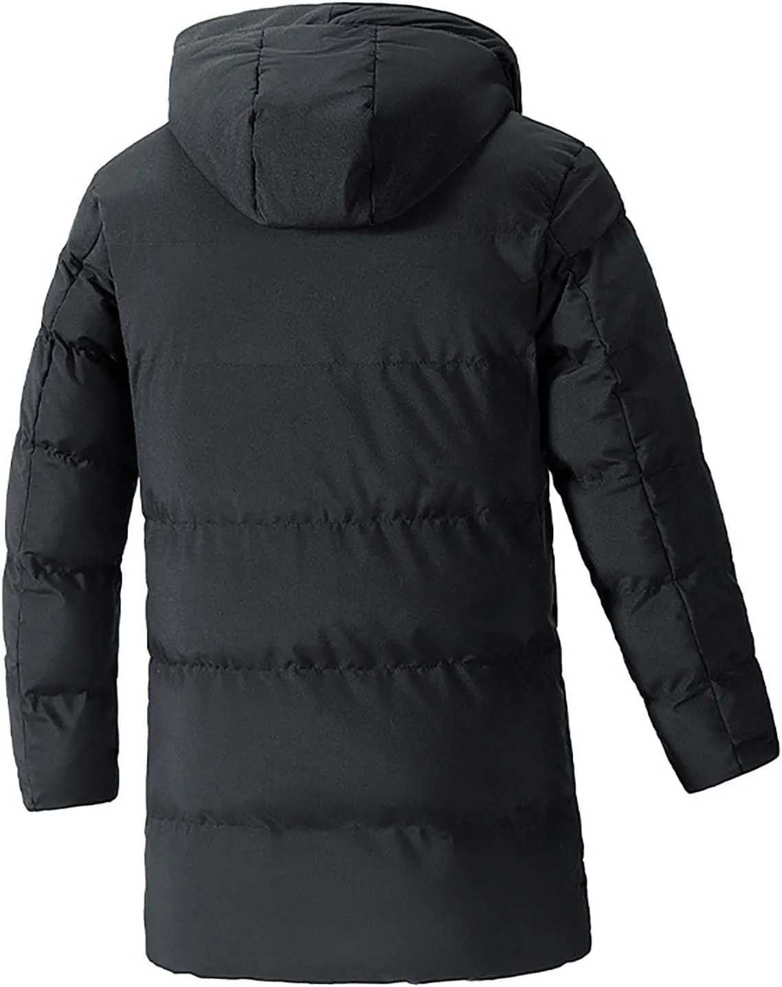 Men's Puffer Jacket Lightweight Men's Winter Thickened Solid Color Casual Lightweight Warm Winter Jackets for Men