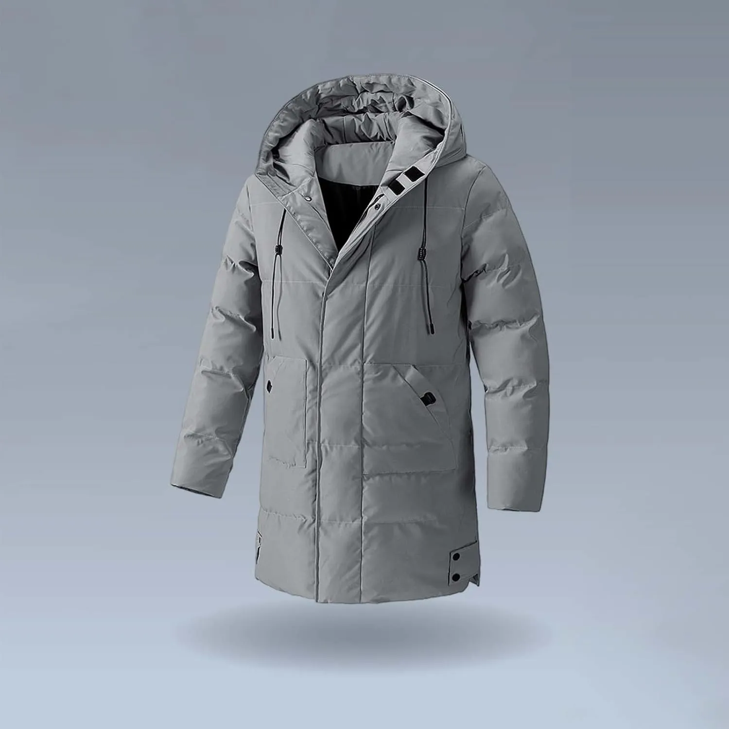 Men's Puffer Jacket Lightweight Men's Winter Thickened Solid Color Casual Lightweight Warm Winter Jackets for Men