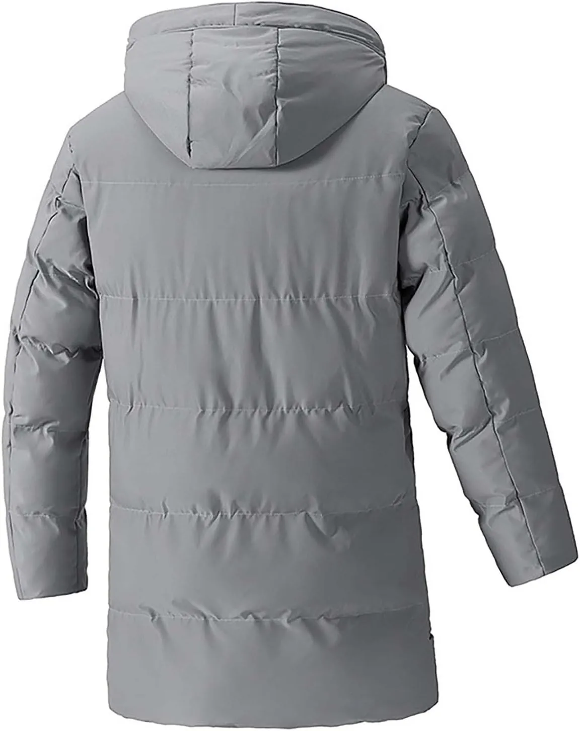 Men's Puffer Jacket Lightweight Men's Winter Thickened Solid Color Casual Lightweight Warm Winter Jackets for Men