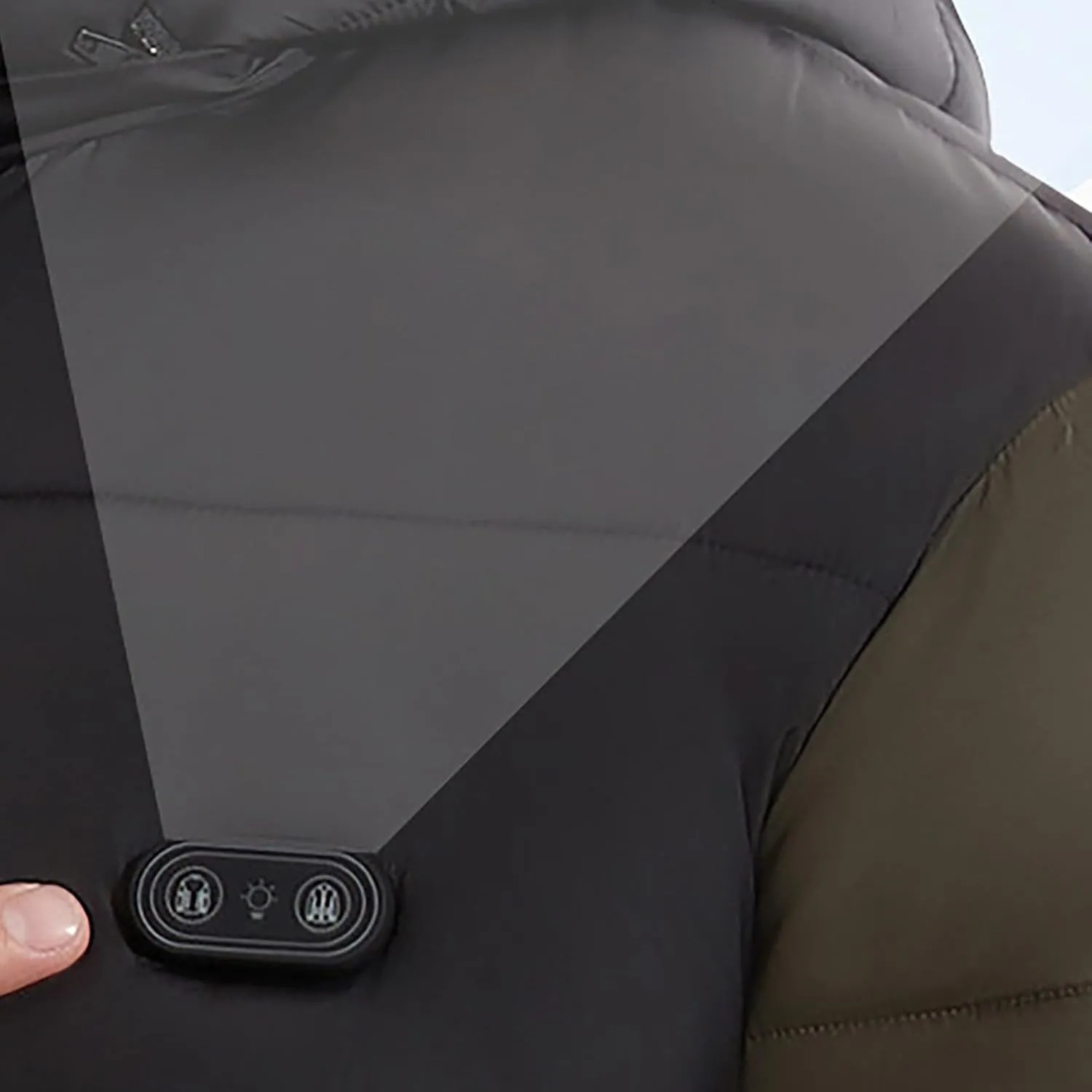 Men's Puffer Jacket Lightweight Men's Winter Thickened Solid Color Casual Lightweight Warm Winter Jackets for Men