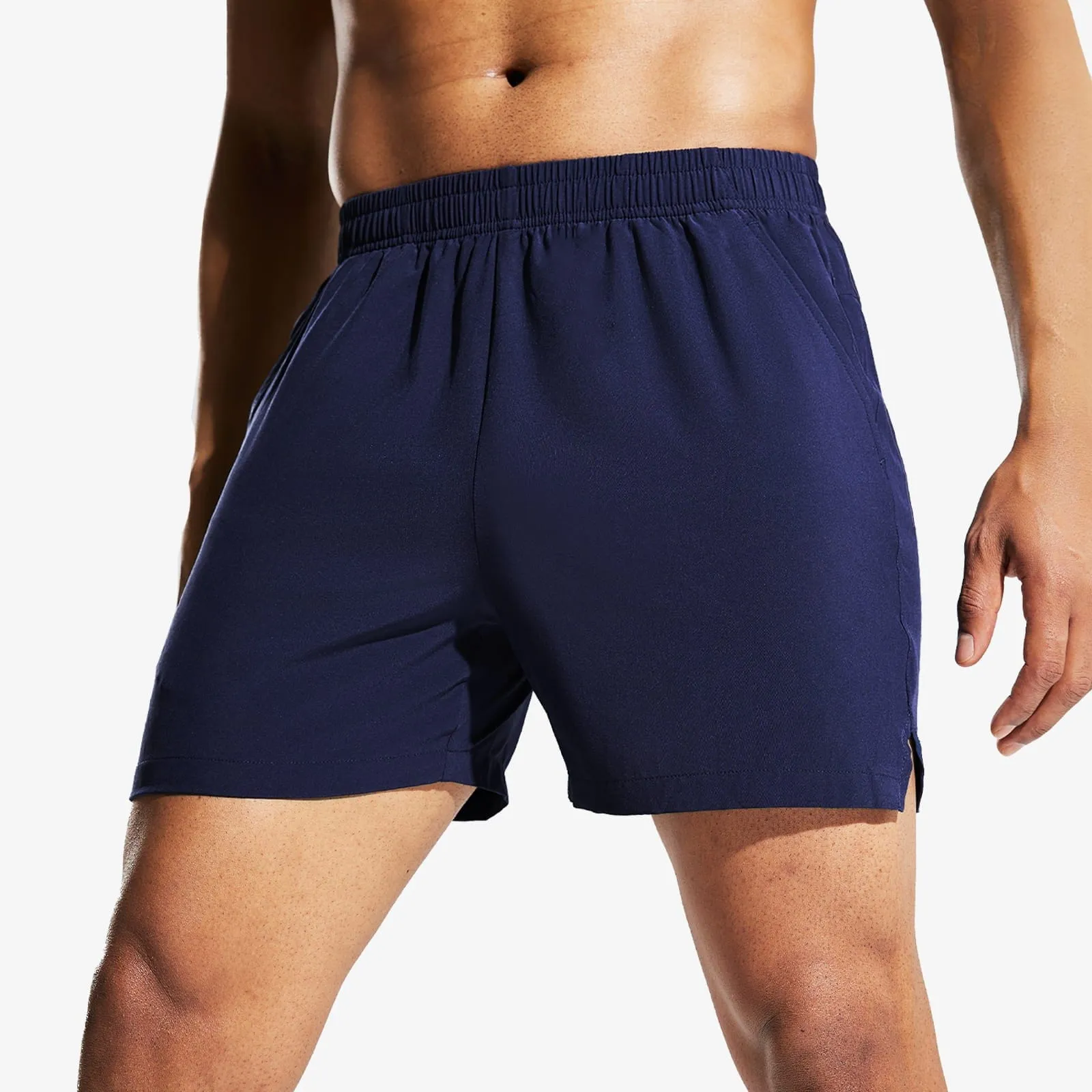 Men's Quick Dry Running Athletic Shorts with Pockets 5 Inch