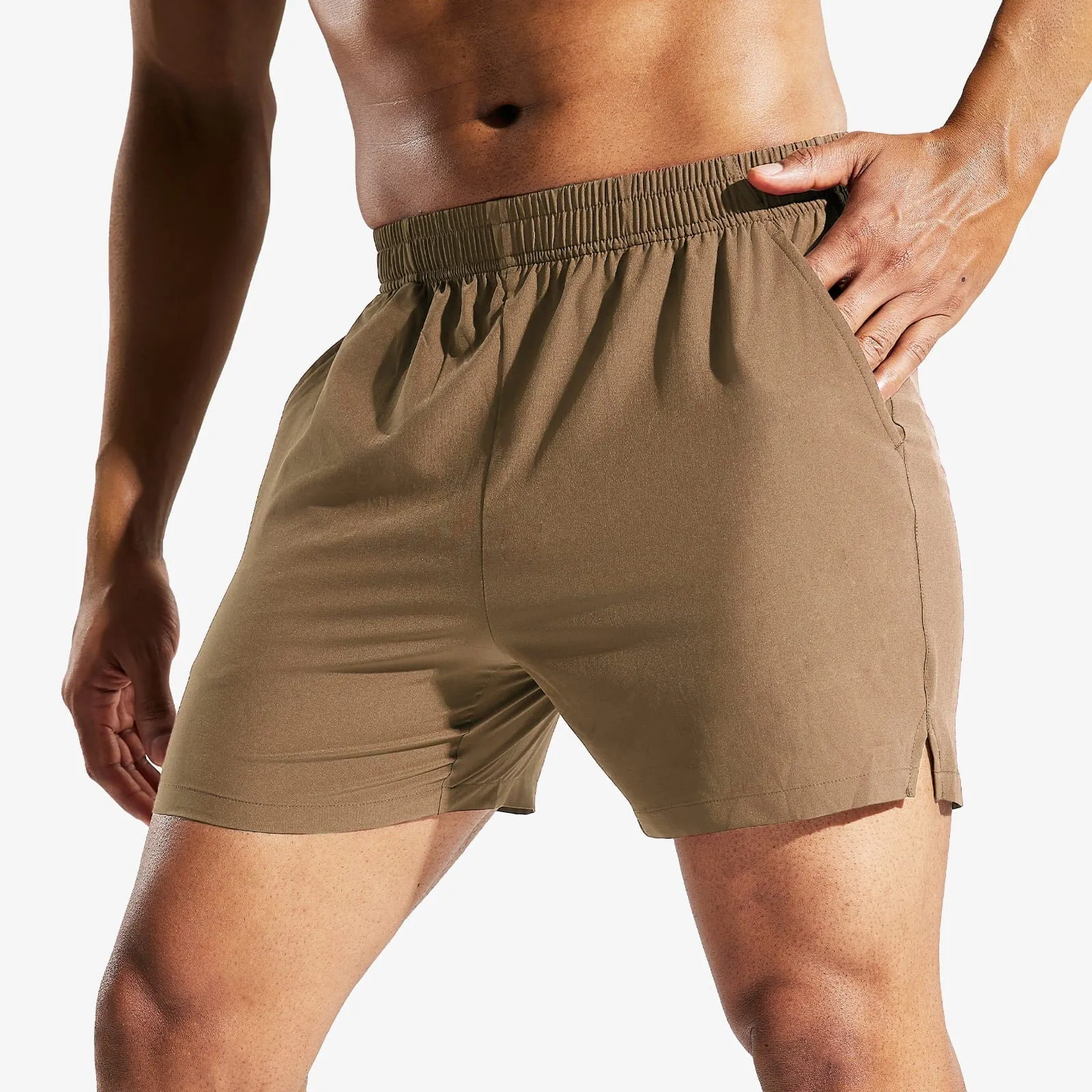 Men's Quick Dry Running Athletic Shorts with Pockets 5 Inch