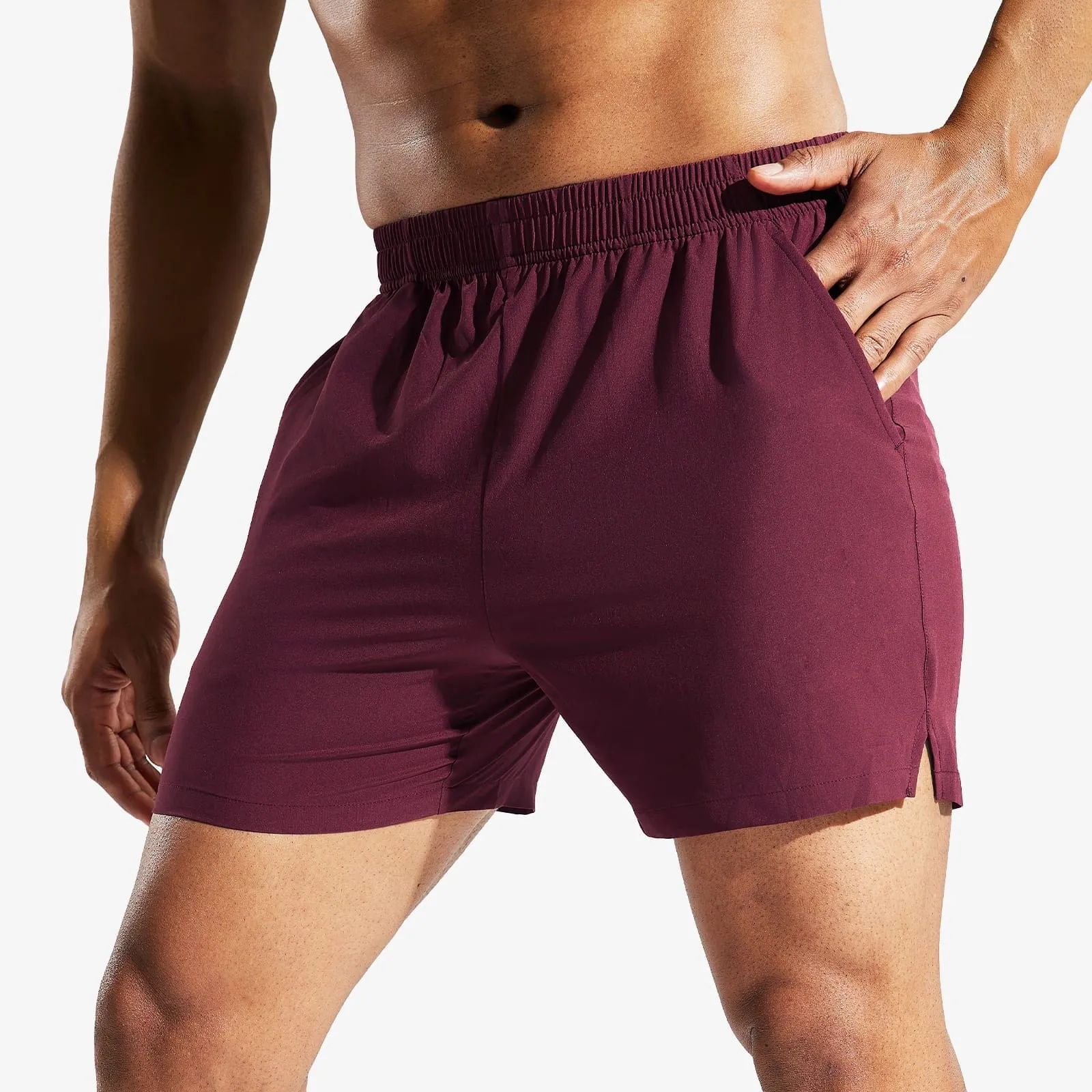 Men's Quick Dry Running Athletic Shorts with Pockets 5 Inch