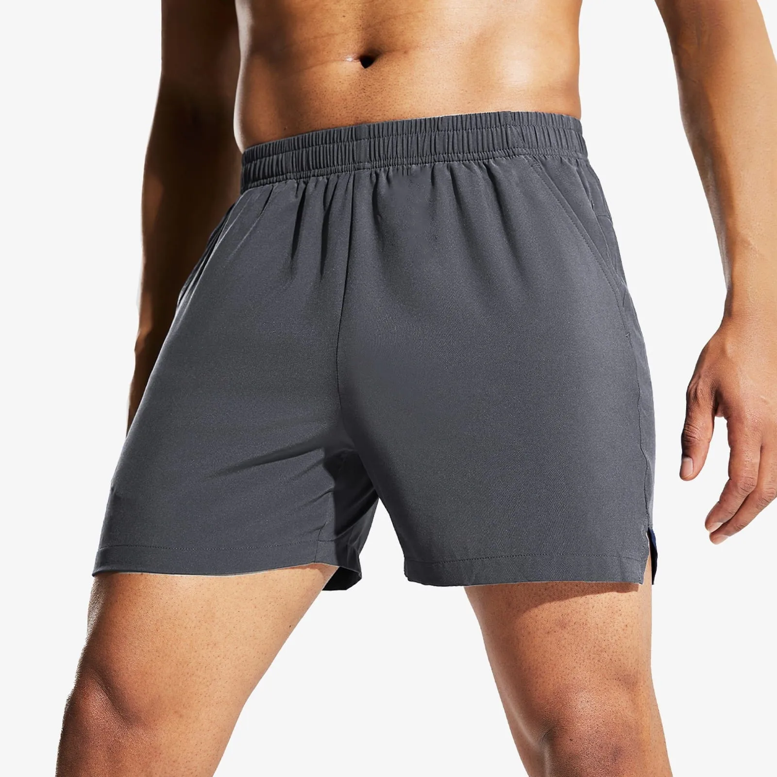 Men's Quick Dry Running Athletic Shorts with Pockets 5 Inch