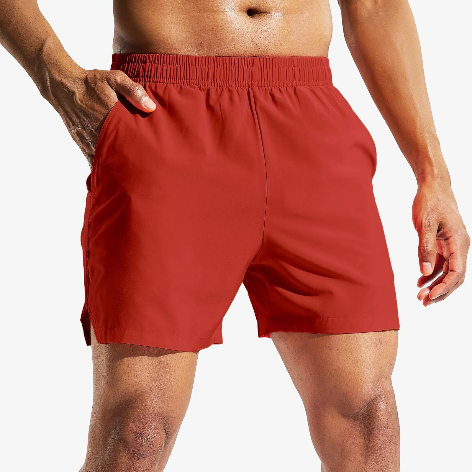 Men's Quick Dry Running Athletic Shorts with Pockets 5 Inch