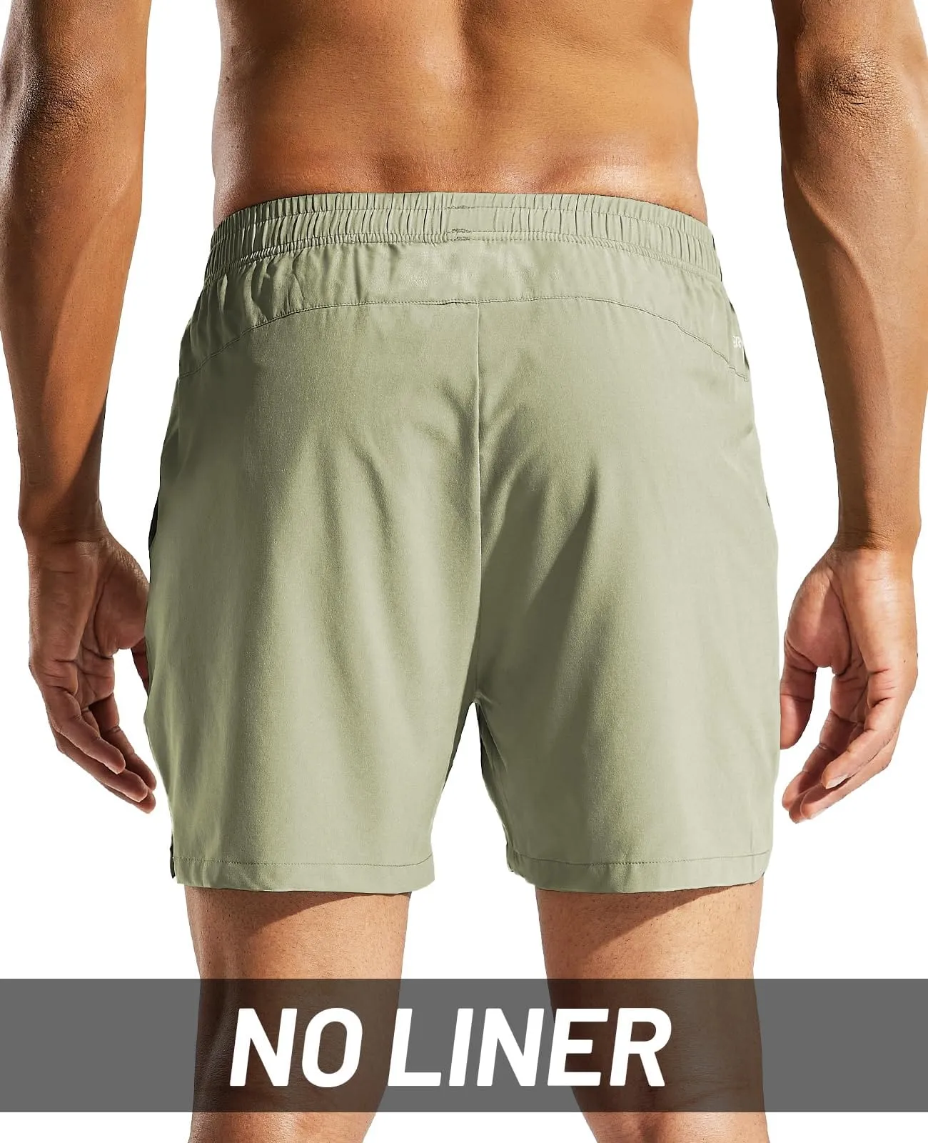 Men's Quick Dry Running Athletic Shorts with Pockets 5 Inch