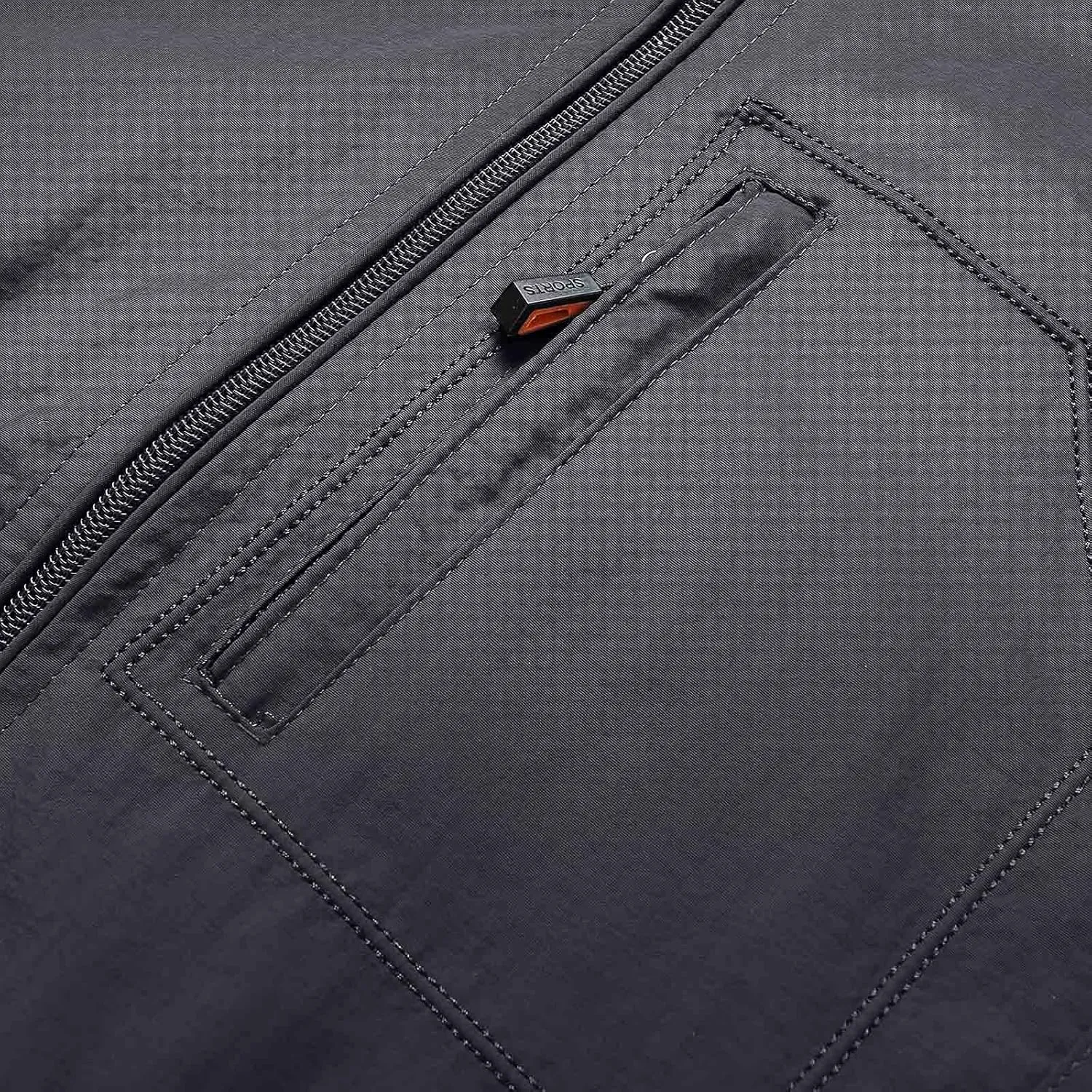Mens Rain Jacket Waterproof with Hooded Hiking Coat Lightweight Windbreaker Raincoat Lightweight Shell Jacket