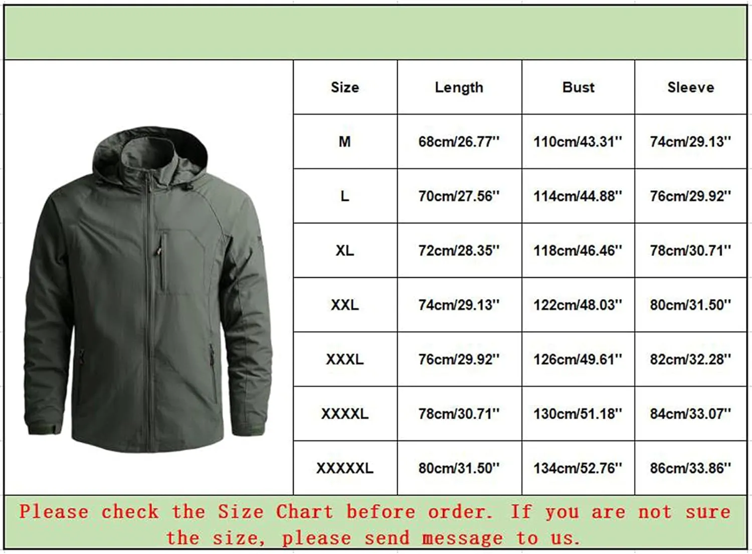 Mens Rain Jacket Waterproof with Hooded Hiking Coat Lightweight Windbreaker Raincoat Lightweight Shell Jacket