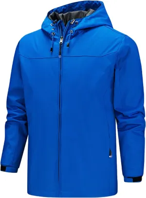 Mens Rain Suit Waterproof Lightweight Rain Gear for Golf Hiking Cycling Raincoat Comfy Lightweight Rain Jacket