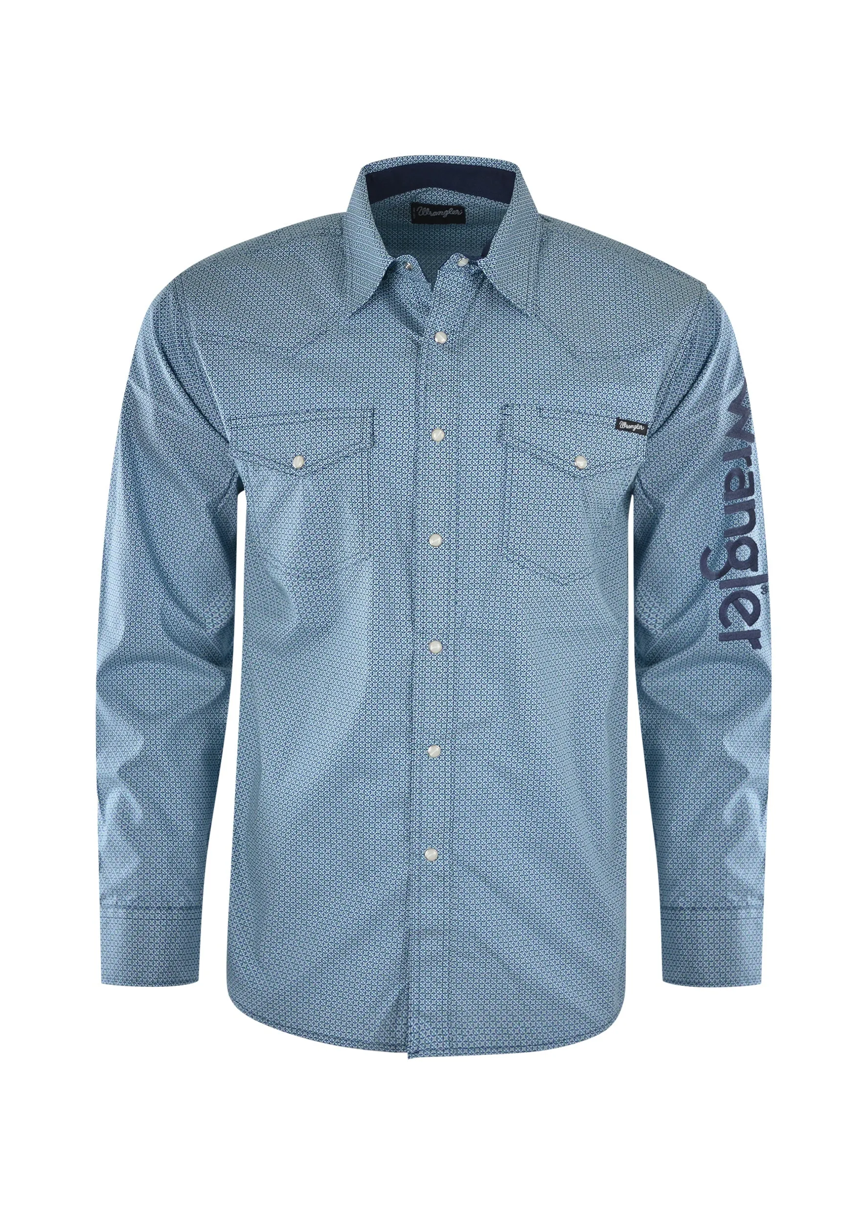 Mens Russell Print L/S Shirt