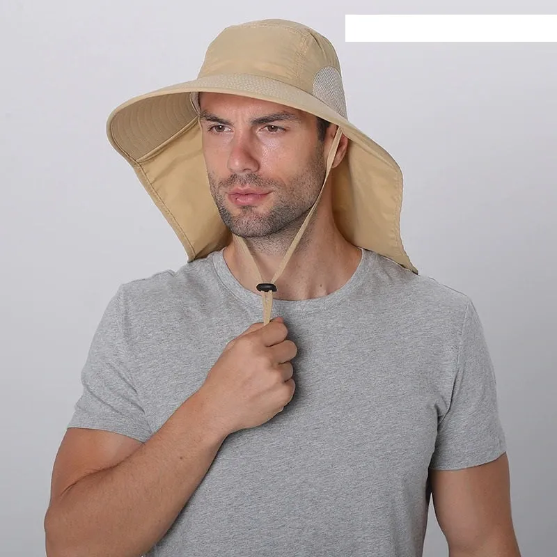 Mens Safari Hat with Neck Flap