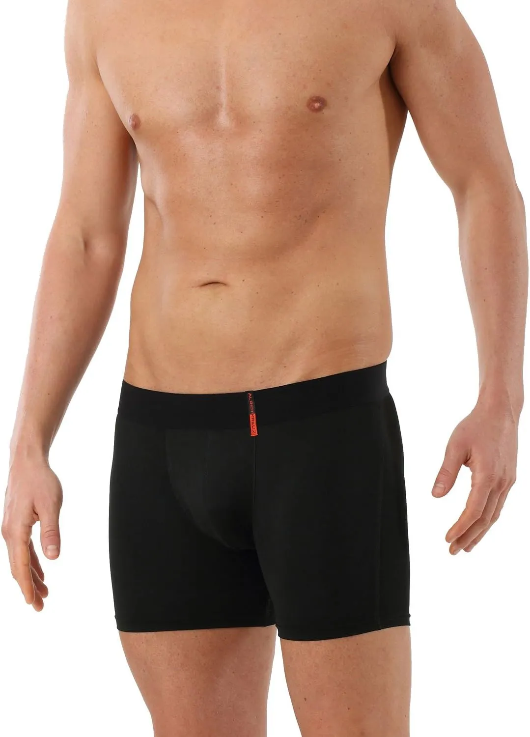 Men's Slim fit Boxer Briefs - Breathable Soft Microfiber Black
