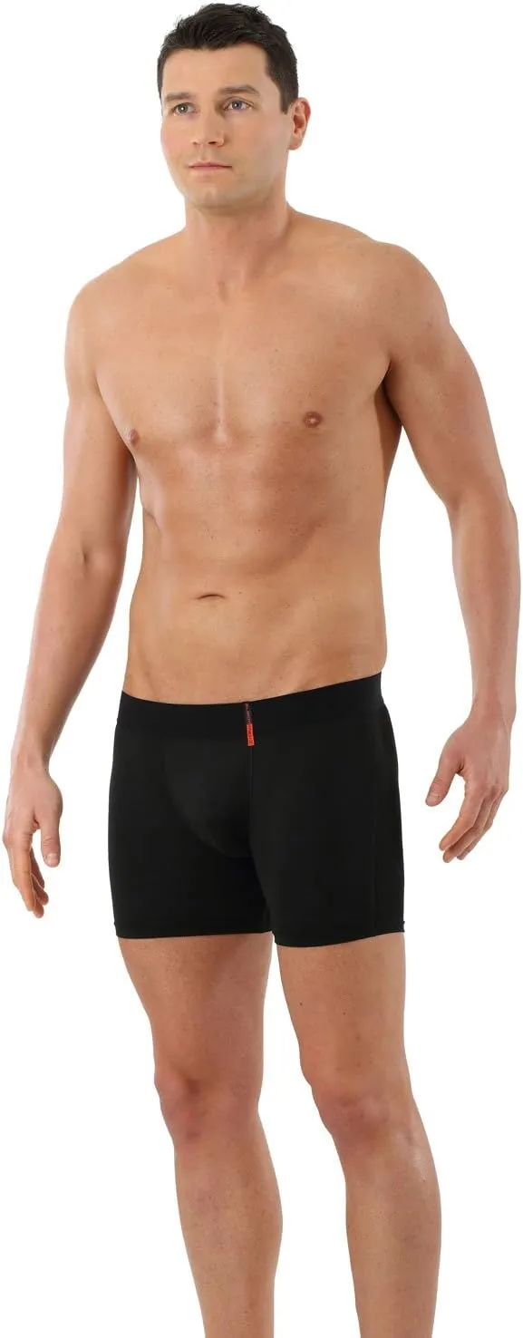 Men's Slim fit Boxer Briefs - Breathable Soft Microfiber Black