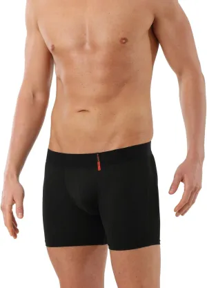 Men's Slim fit Boxer Briefs - Breathable Soft Microfiber Black