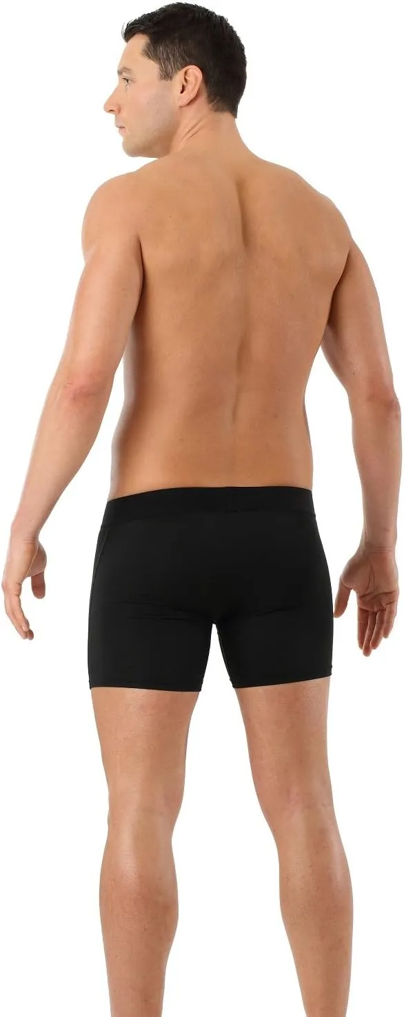 Men's Slim fit Boxer Briefs - Breathable Soft Microfiber Black