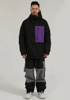 Men's Snow Suits Couples Color-blocking Outdoor Windproof Waterproof Warm Ski Suits