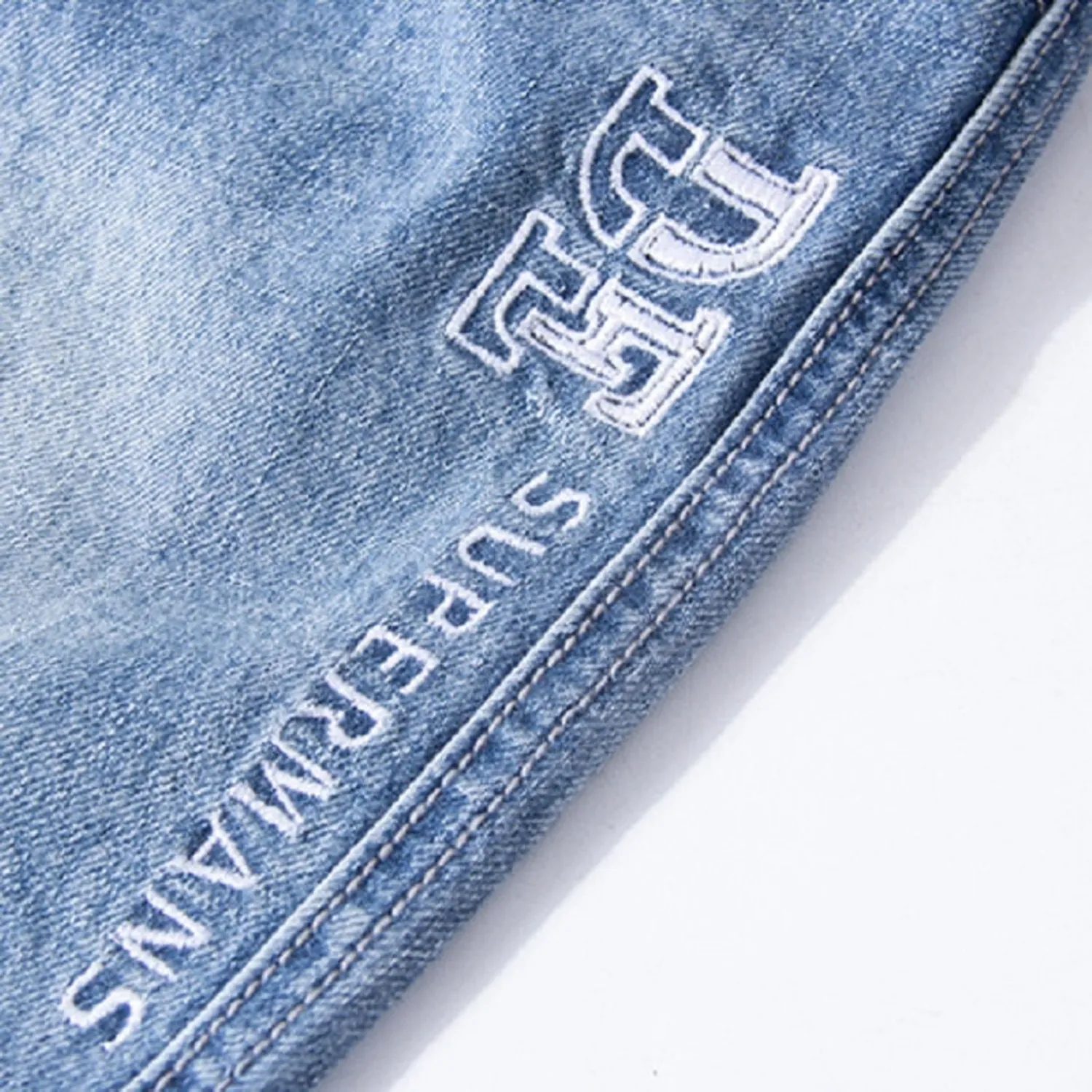 Men's Straight Denim Shorts With Elastic Waist | Plus Size