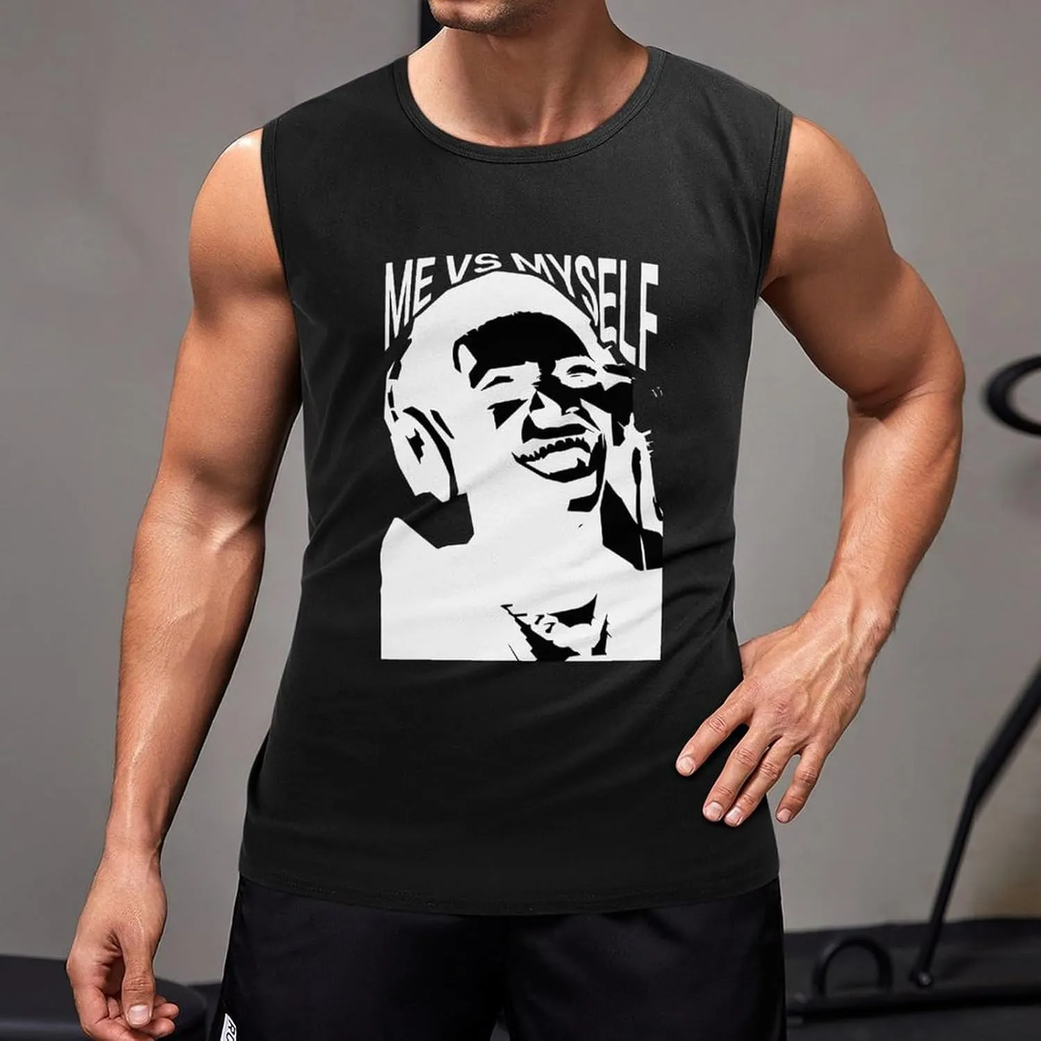 Men's Stretchy Tank Top Stylish Athletic Tank Relaxed Tank