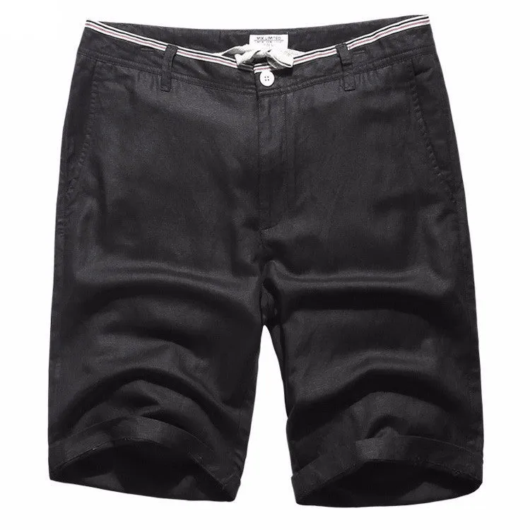 Men's Summer Linen Knee Length Shorts