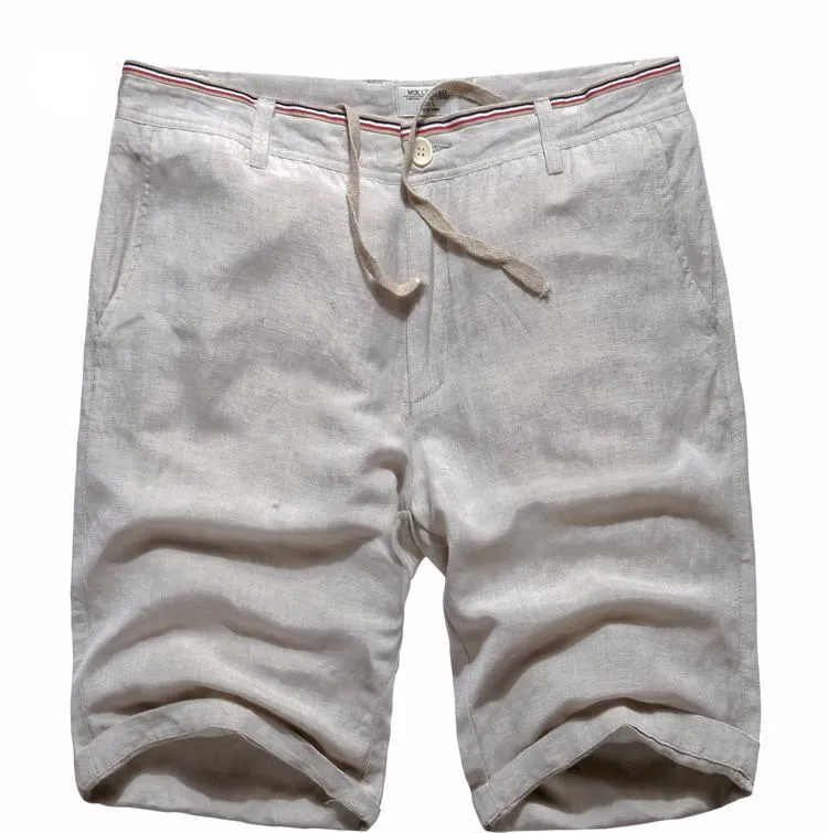 Men's Summer Linen Knee Length Shorts