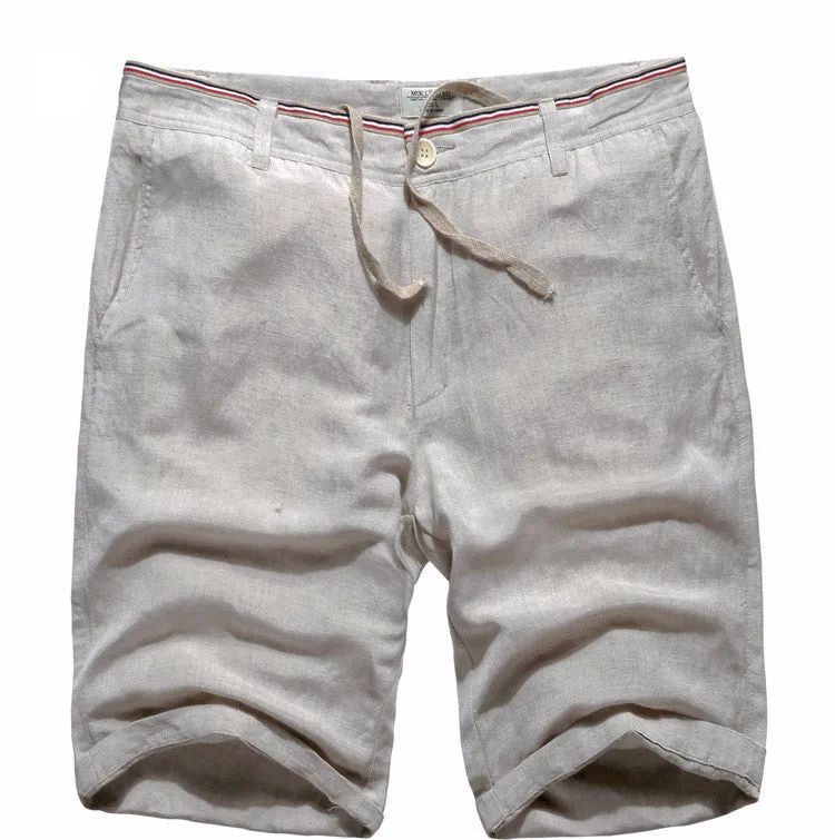 Men's Summer Linen Knee Length Shorts