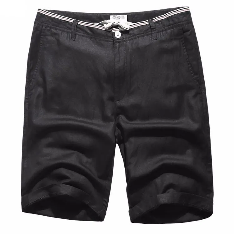 Men's Summer Linen Knee Length Shorts