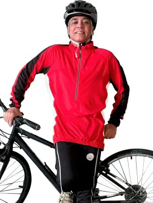 Men's TopCool Reflective Zipper Long Sleeved Spring Fall Winter Biking Cycling Jersey