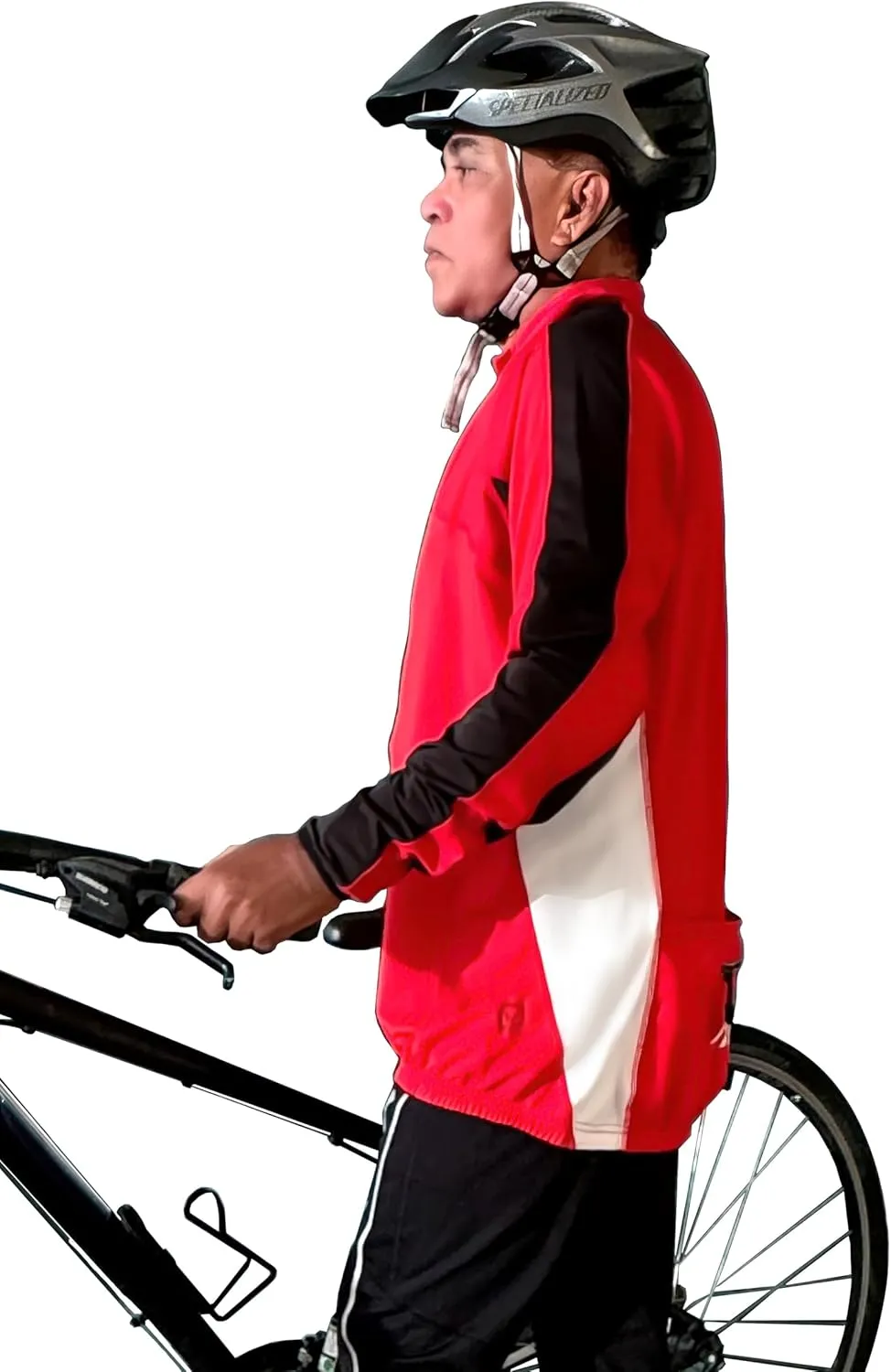 Men's TopCool Reflective Zipper Long Sleeved Spring Fall Winter Biking Cycling Jersey