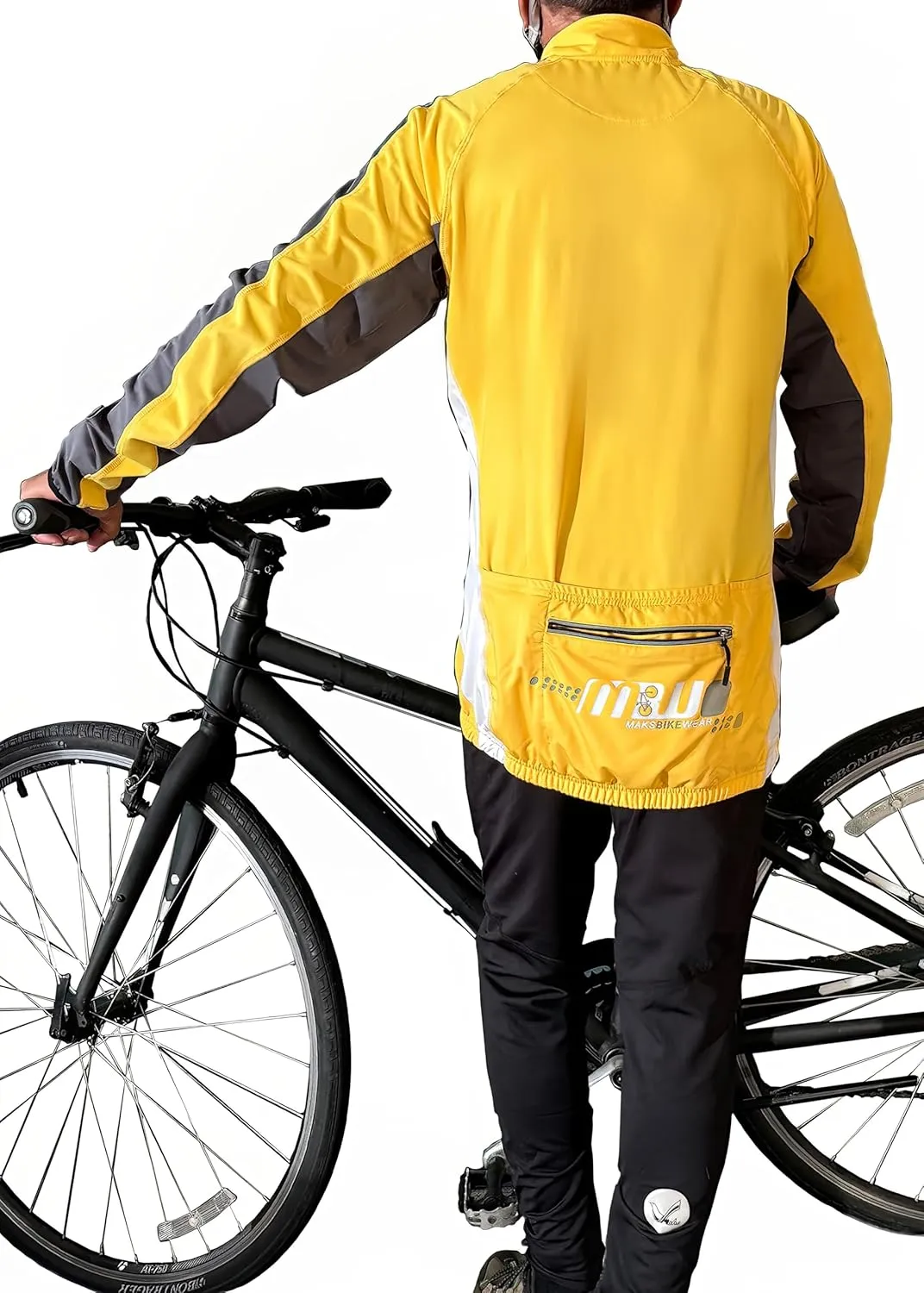 Men's TopCool Reflective Zipper Long Sleeved Spring Fall Winter Biking Cycling Jersey