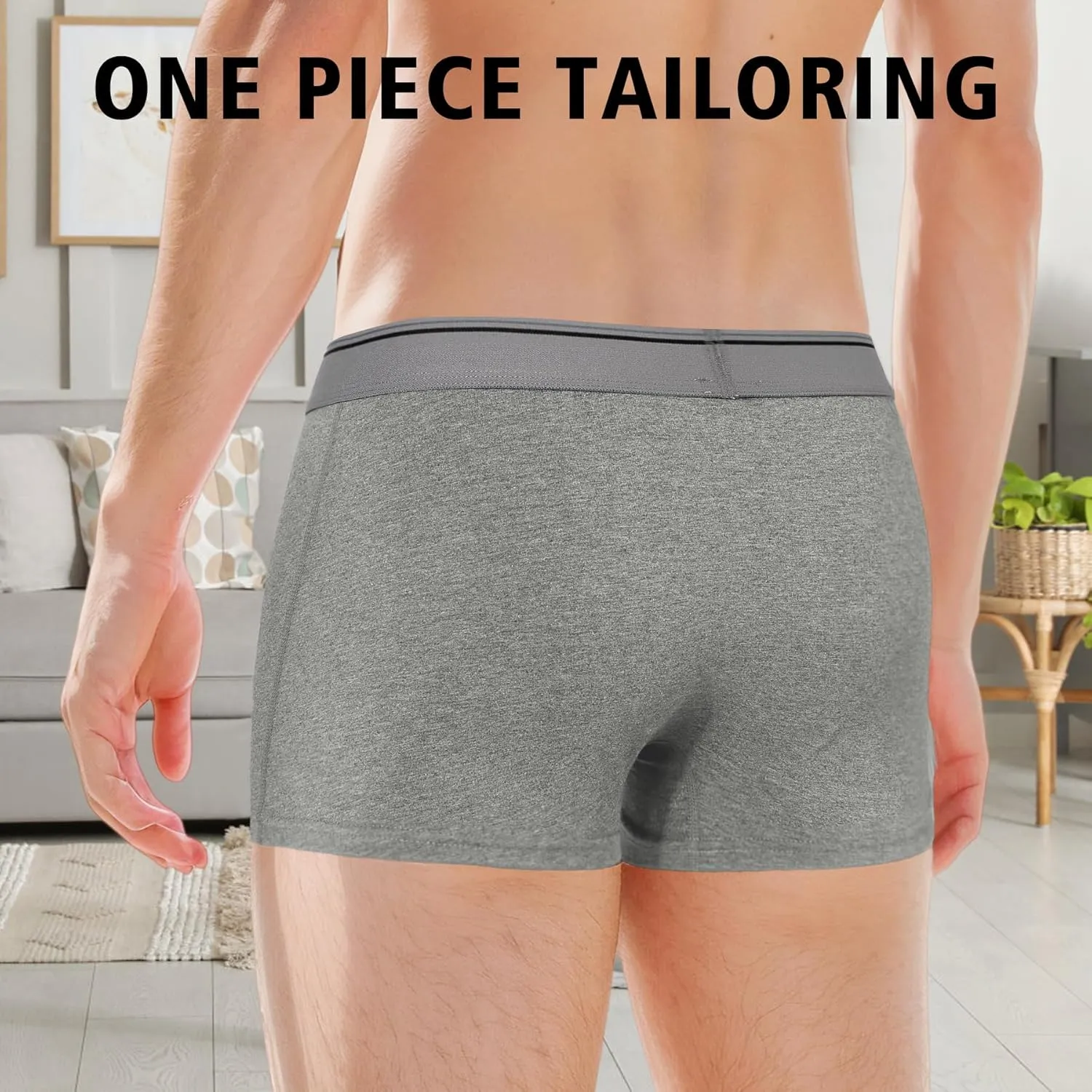 Men's Trunks Underwear - Mens Breathable Anti-Chafing Moisture Wicking Underwear 4 Pack
