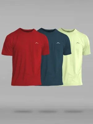 Mens Tshirt Combo for Trekking/ Hiking(Pack of 3)