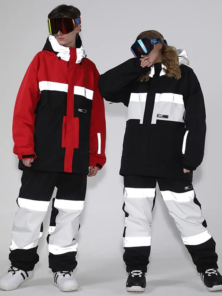 Men's Unisex Gsou Snow Infinium Neon Glimmer Snow Jacket & Pants Set