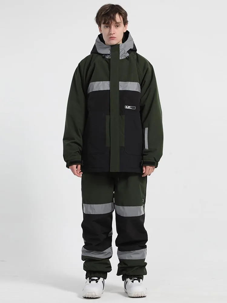 Men's Unisex Gsou Snow Infinium Neon Glimmer Snow Jacket & Pants Set