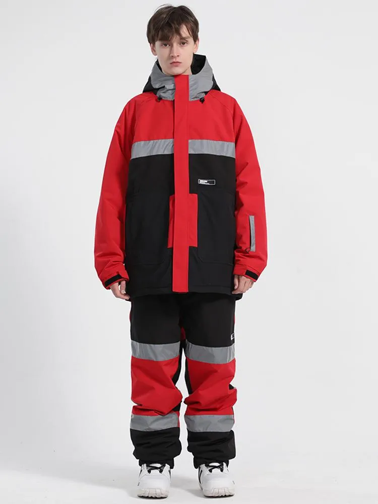 Men's Unisex Gsou Snow Infinium Neon Glimmer Snow Jacket & Pants Set