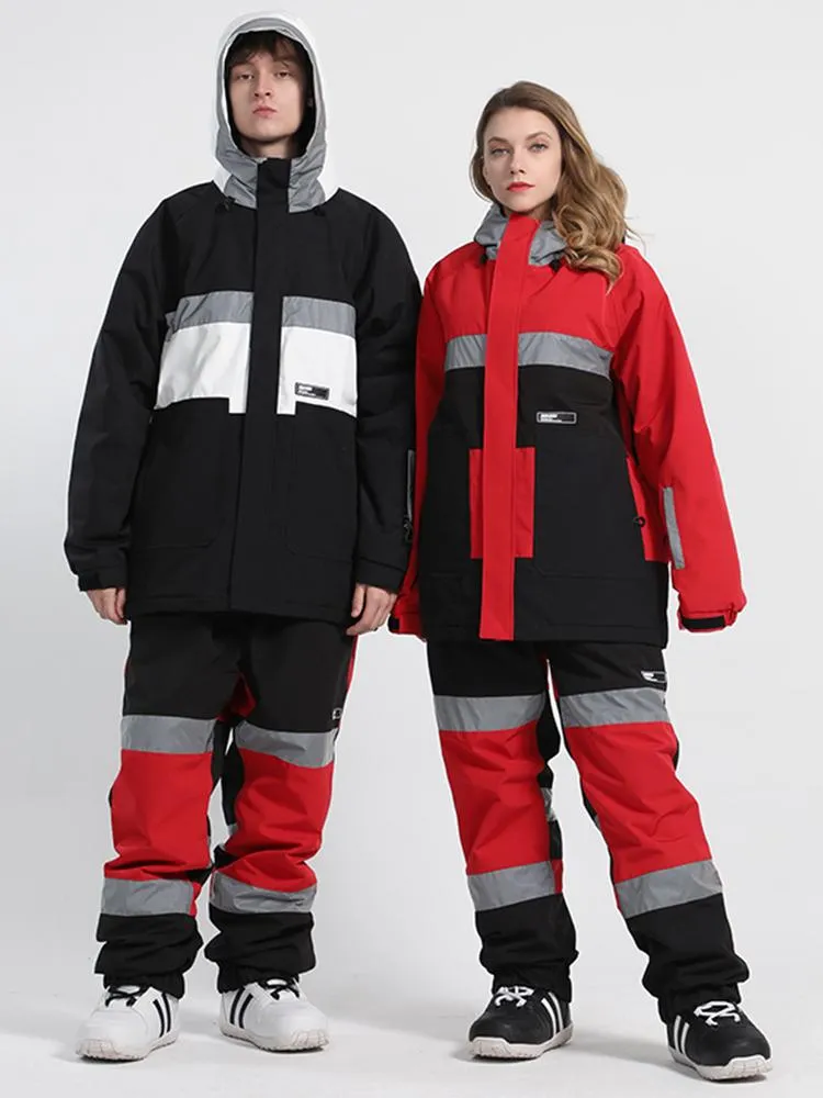 Men's Unisex Gsou Snow Infinium Neon Glimmer Snow Jacket & Pants Set