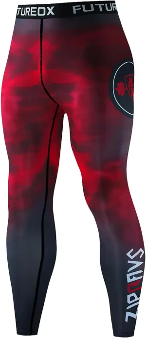 Mens Winter Leggings Men's Compression Pants Pack Gym Legging Pack Workout Compression Pants for Men 3/4 Running Tight Skin Tight Leather Pants Tights with Pockets Men