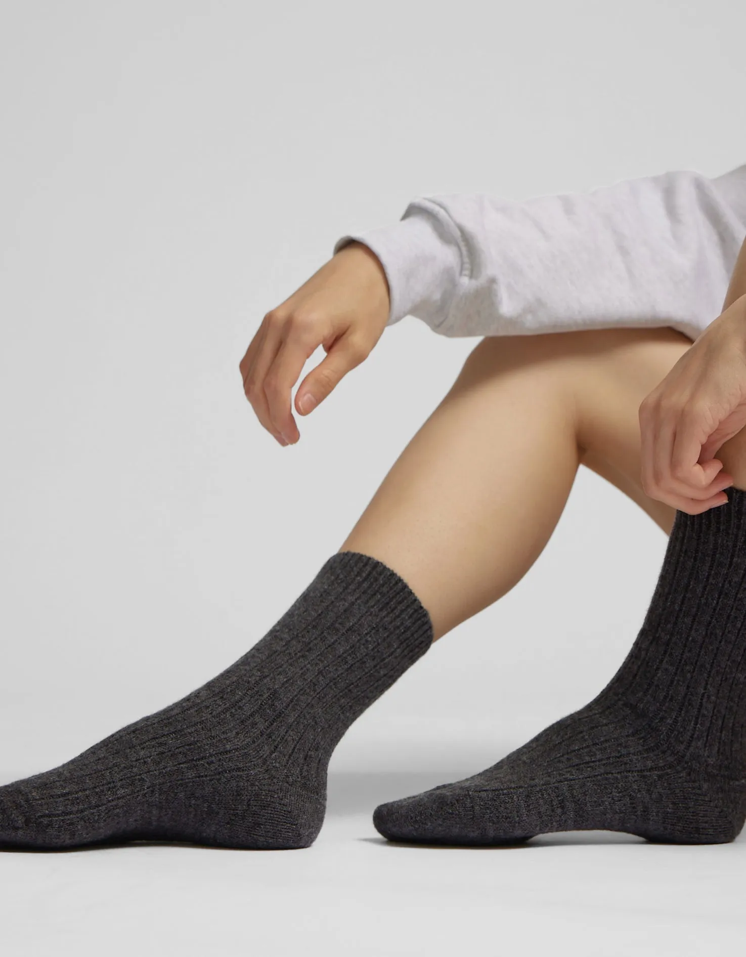 Merino Wool Blend Sock - Burned Yellow