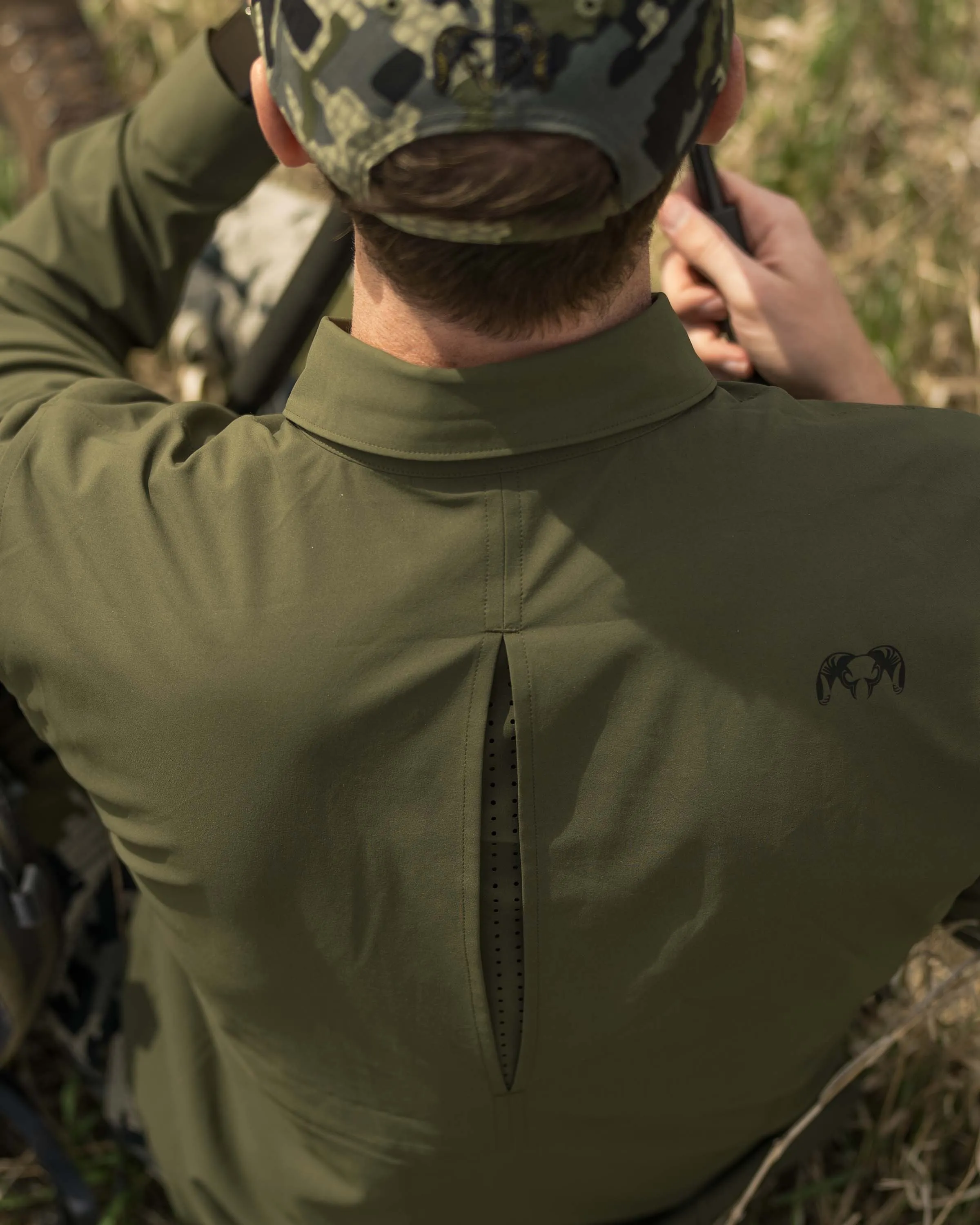 Mesa Vented LS Snap Shirt | Stone